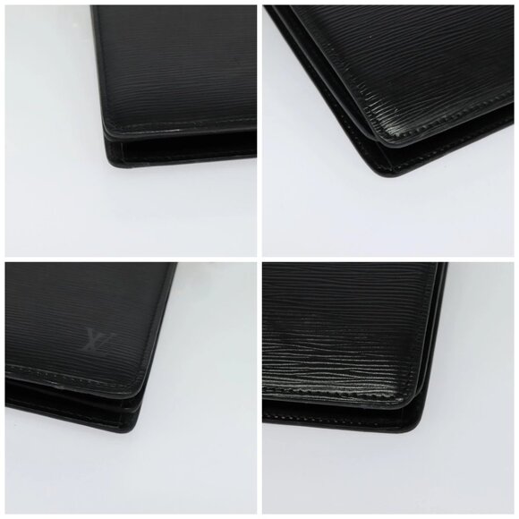 LOUIS VUITTON Epi Capuchin Shoulder Bag Black M52342 LV Auth 134584 - Picture 14 of 15